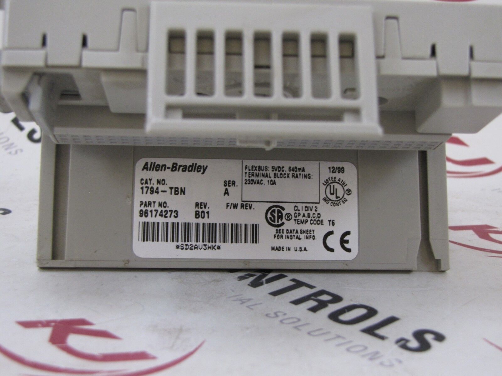 Allen-Bradley 1794-TBN Terminal Base 2 Wire FLEX I/O 10AMP 230VAC