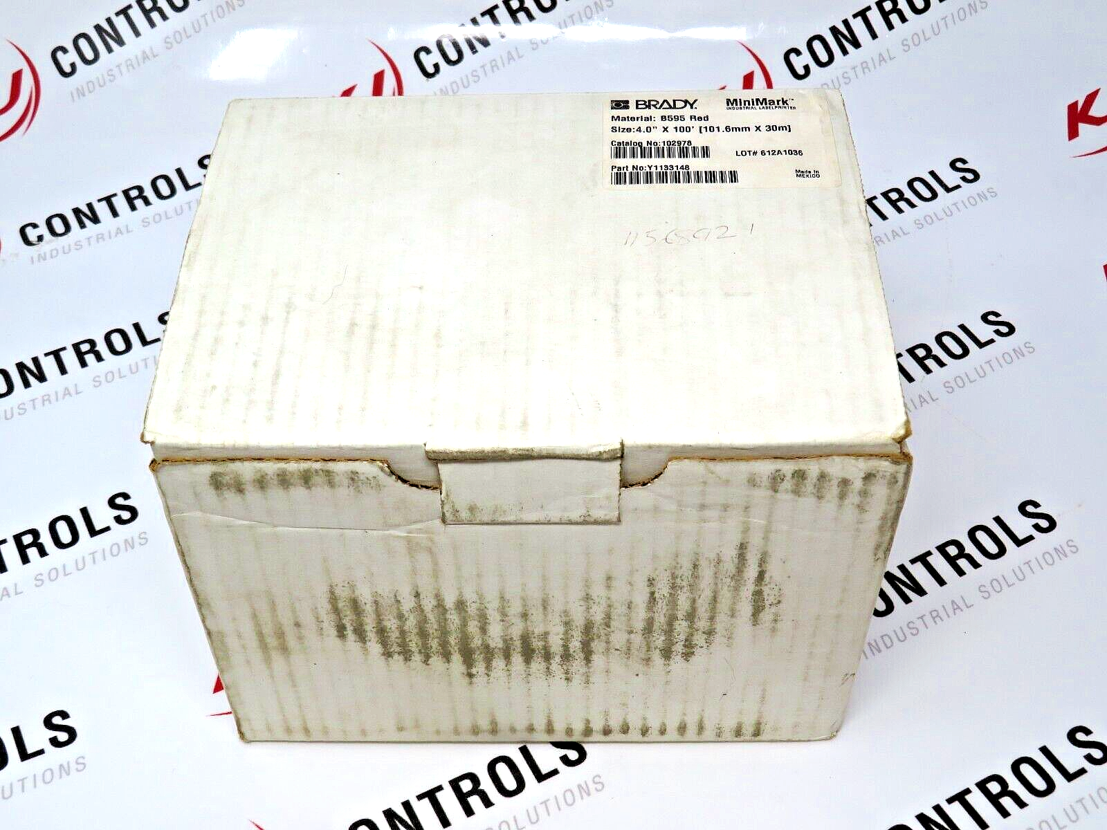 Brady 102978 Red B595 4.0 Inch X (Length Unknown) Label Cartridge Y1133148