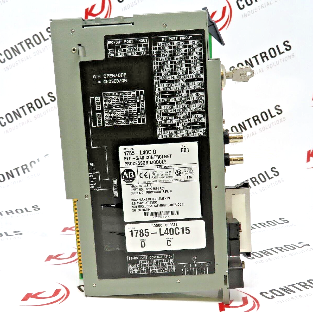 Allen-Bradley 1785-L40C15 Controlnet PLC-5/40 Processor Module PGM Controller