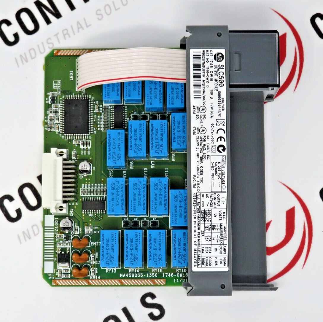Allen-Bradley 1746-OA16 SLC 500 Digital AC Output Module (Missing Door/TERM BLK)