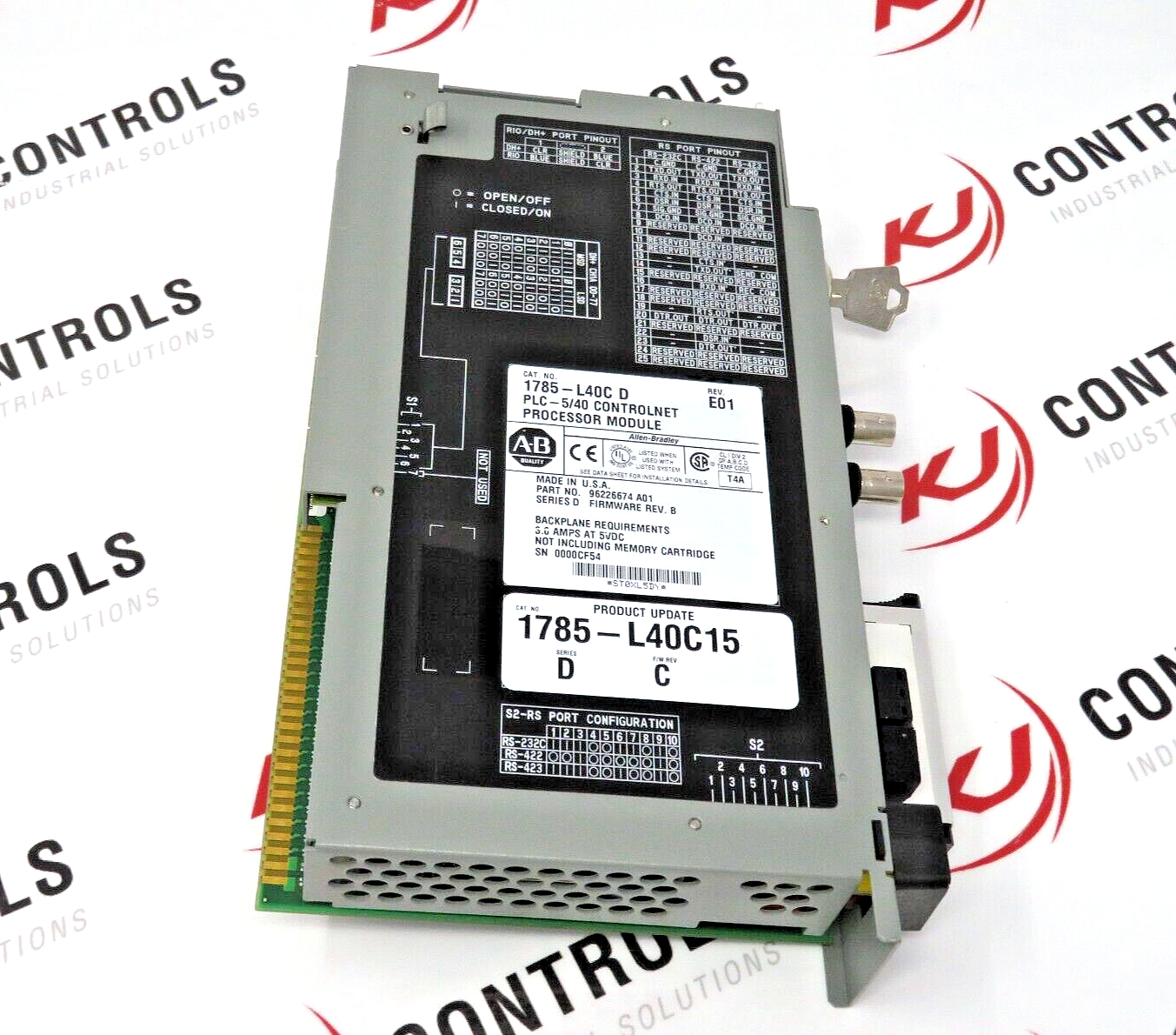 Allen-Bradley 1785-L40C15 Controlnet PLC-5/40 Processor Module PGM Controller
