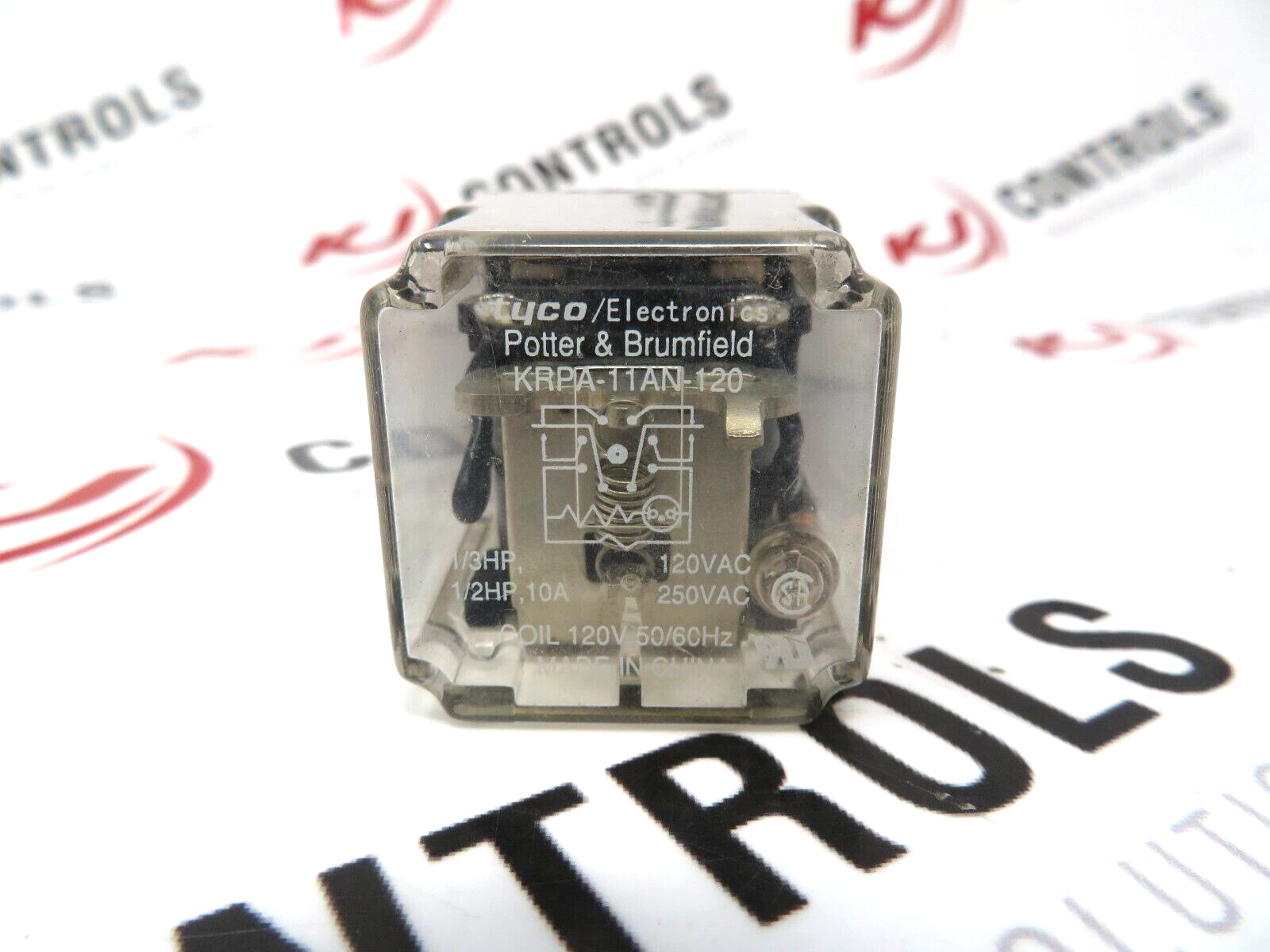 TE Connectivity KRPA-11AN-120 Power Relay Panel Plug In 10A 120VAC