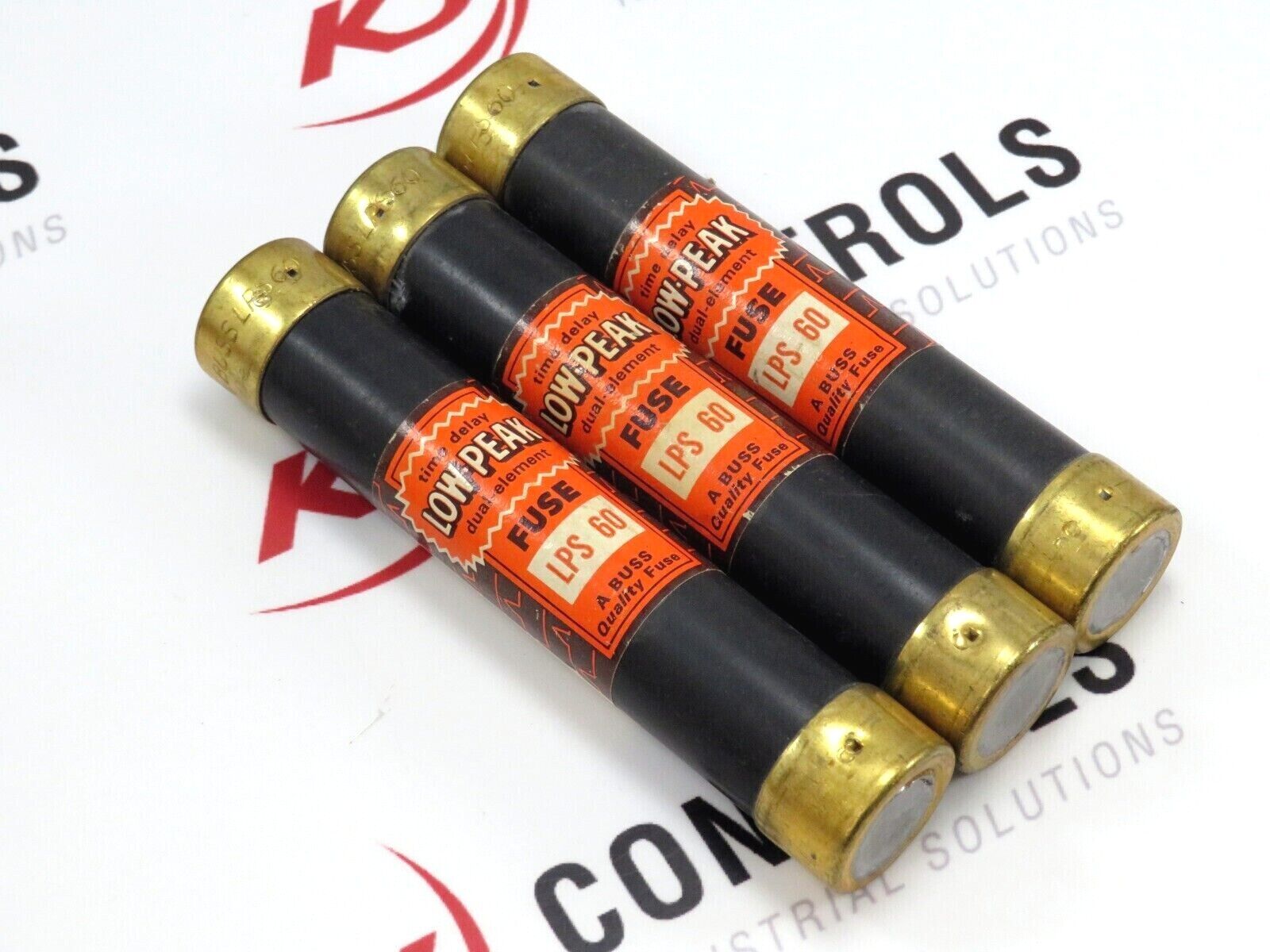 Bussmann Low Peak LPS60 Fuse Class K5 Time Delay 60A 600V *Lot of 3*