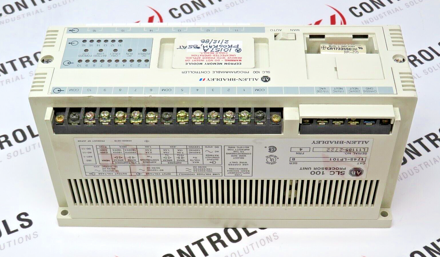 Allen-Bradley 1745-LP101 PLC With 16-I/O Circuits CMOS Memory With EEPROM Module