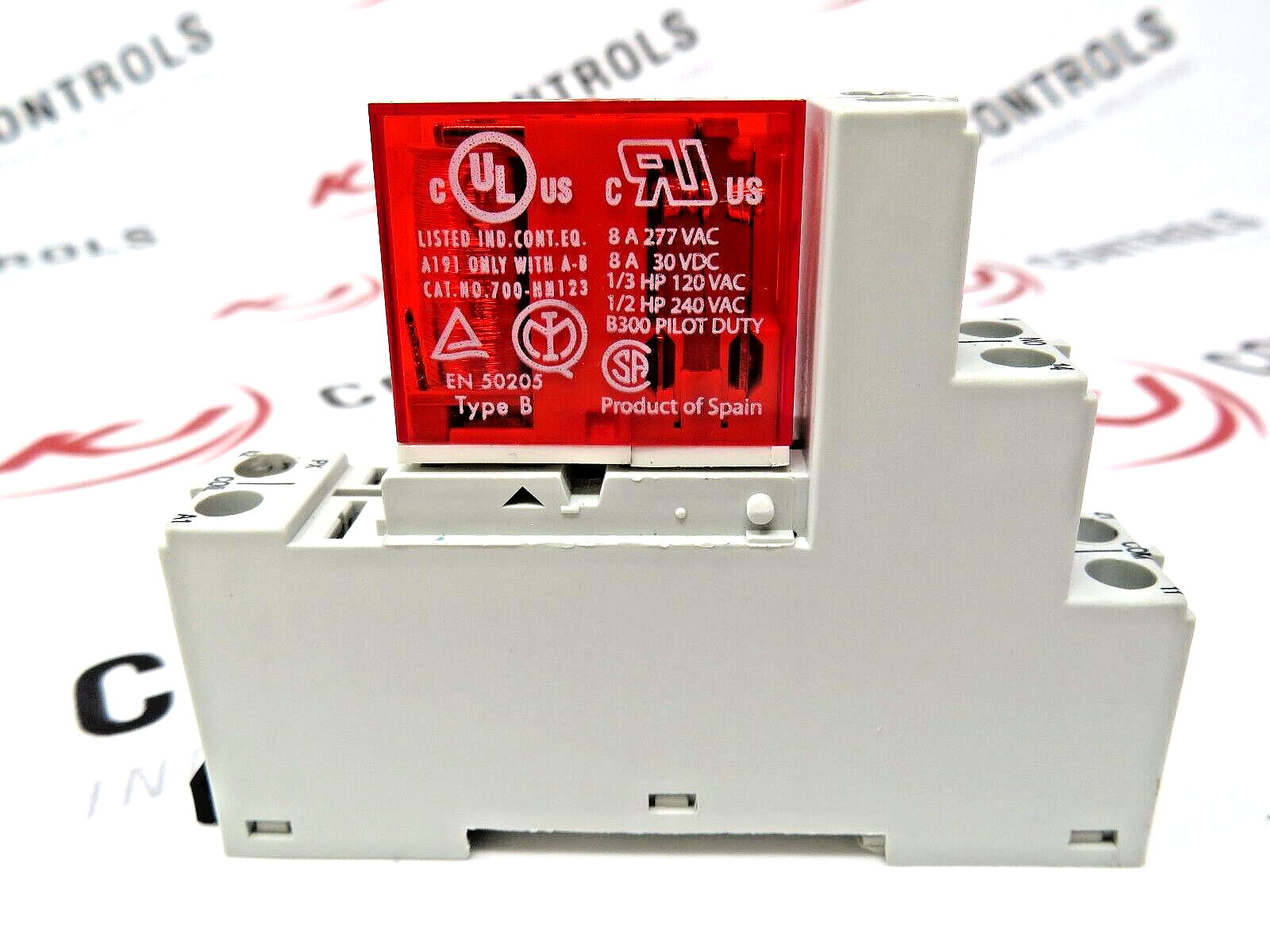 Allen-Bradley 700-HPS2Z24 Safety Relay 24DC With Base 700-HN123 10A 250VAC