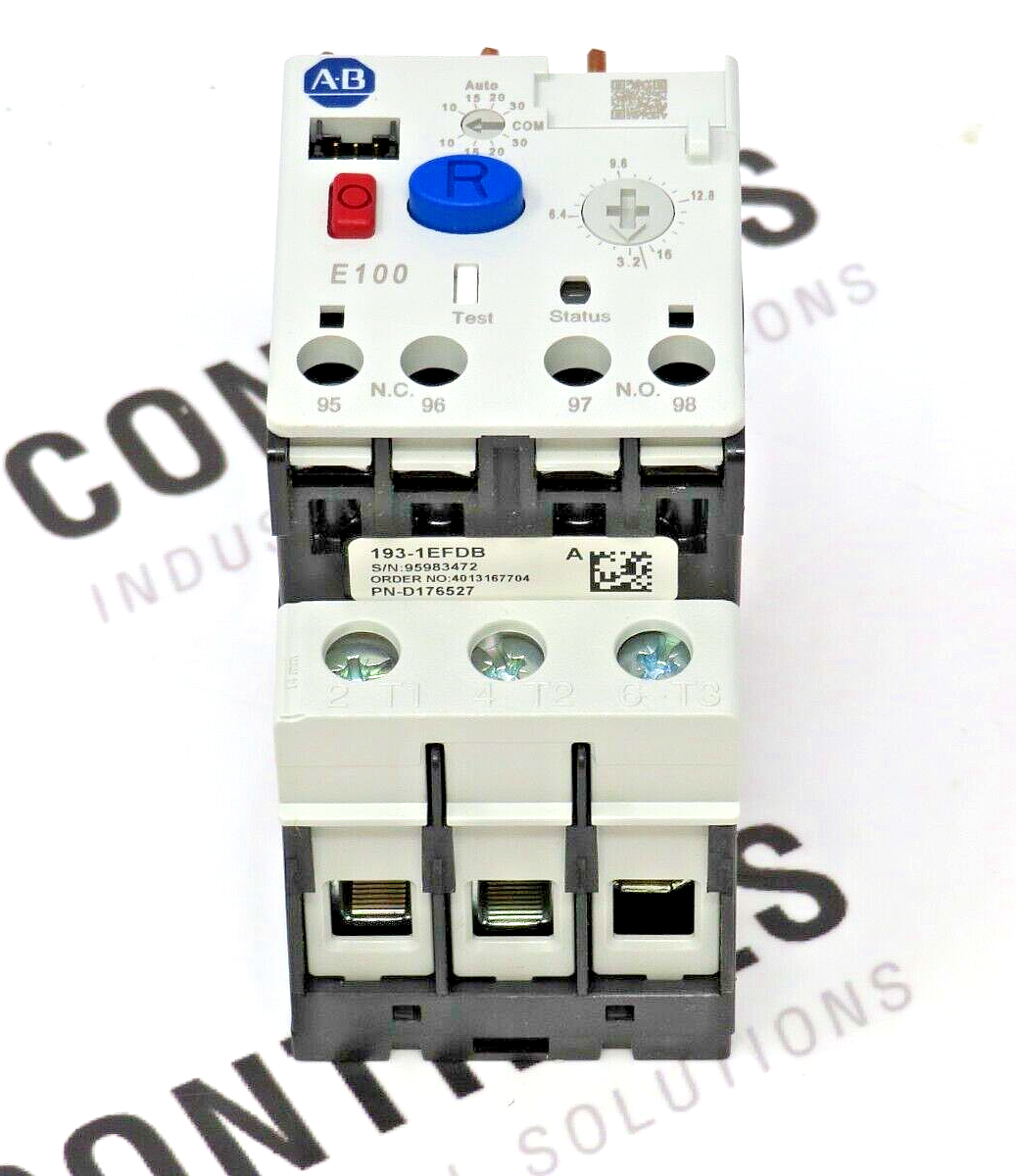 Allen-Bradley 193-1EFDB E100 Electronic Overload Relay 3.2-16A Class 10/15/20/30