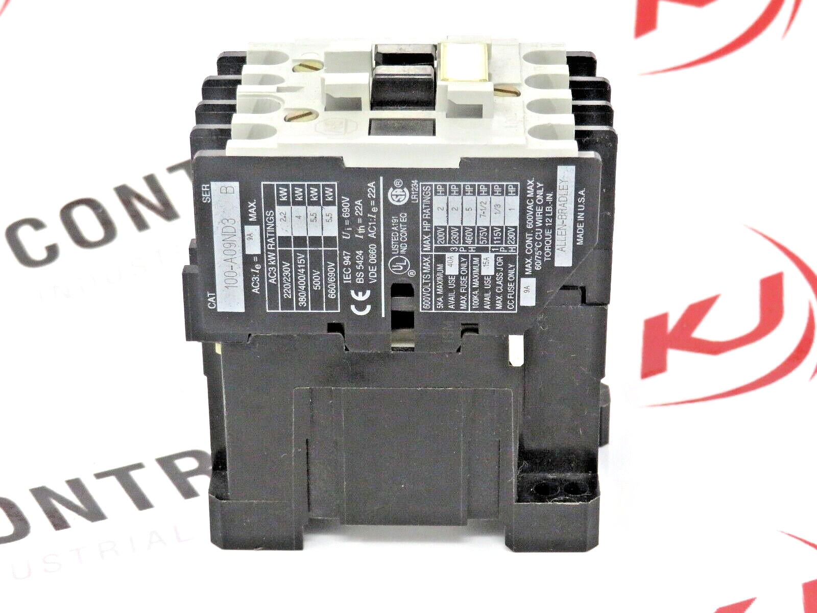 Allen-Bradley 100-A09ND3 Non-Reversing Contactor