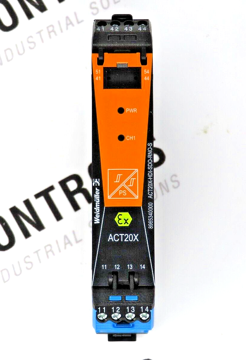 Weidmuller ACT20X-HDI-SDO-RNO-S 8965340000 1-CHNL. EX Signal Isolating Converter
