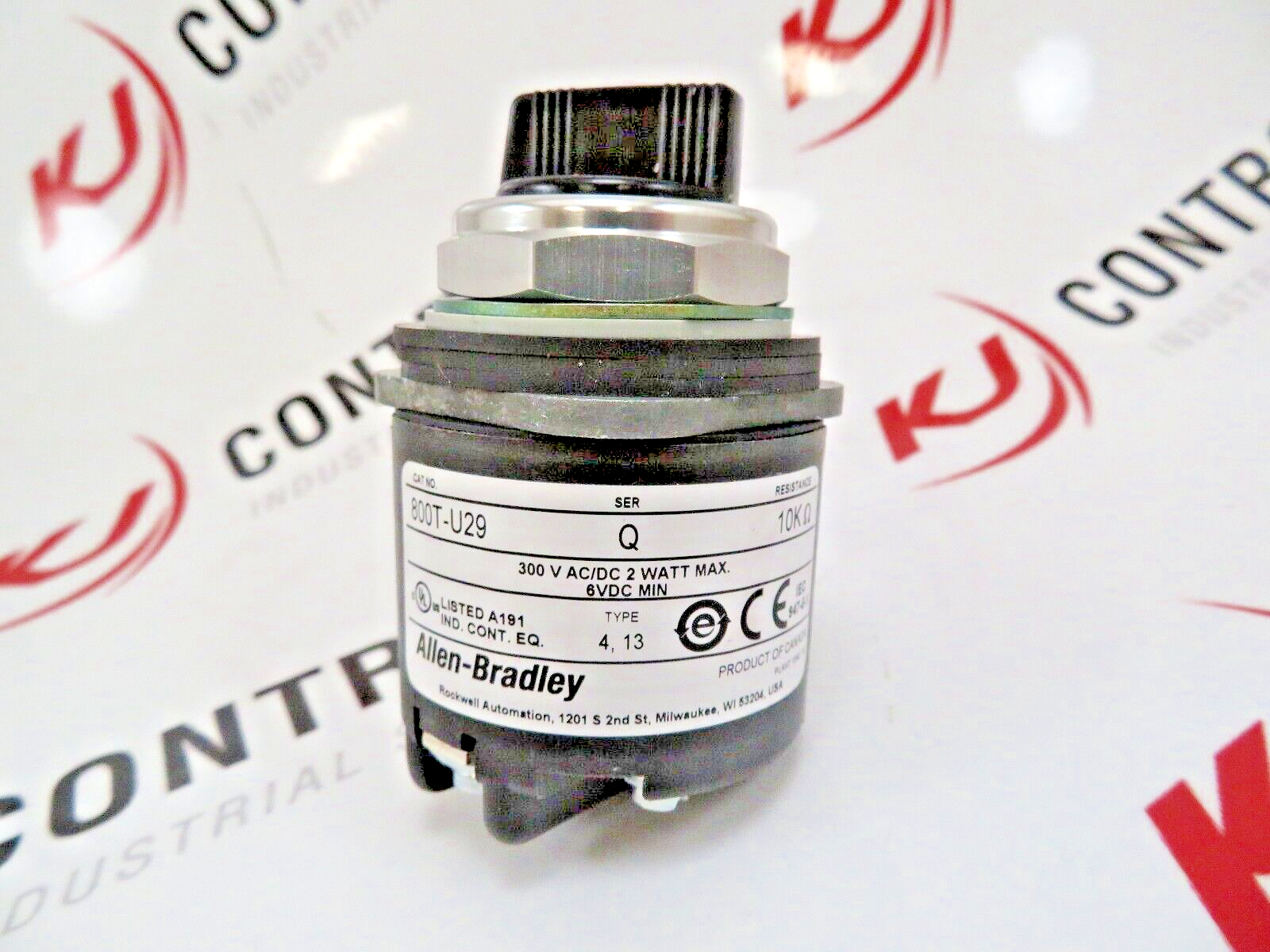 Allen-Bradley 800T-U29 Potentiometer Unit