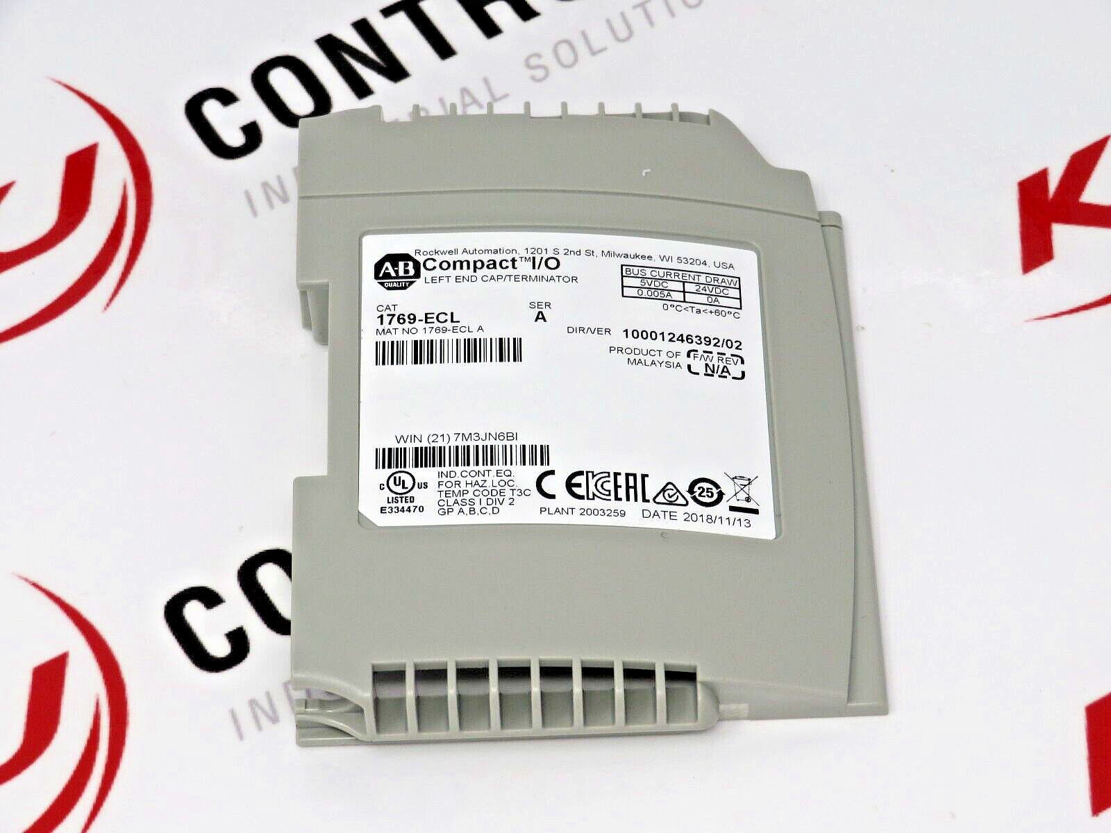 Allen-Bradley 1769-ECL Compact I/O Left End Cap/Terminator