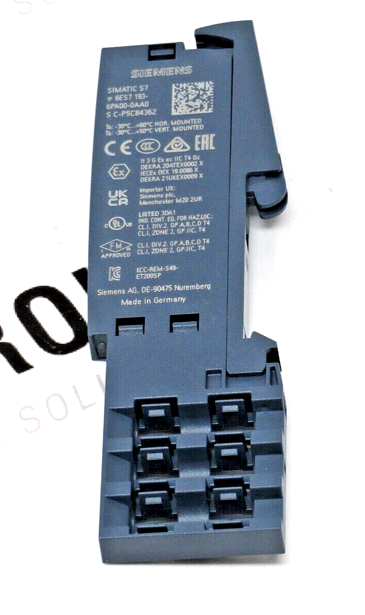 Siemens 6ES7193-6PA00-0AA0 SIMATIC ET 200SP Server Module Spare Part