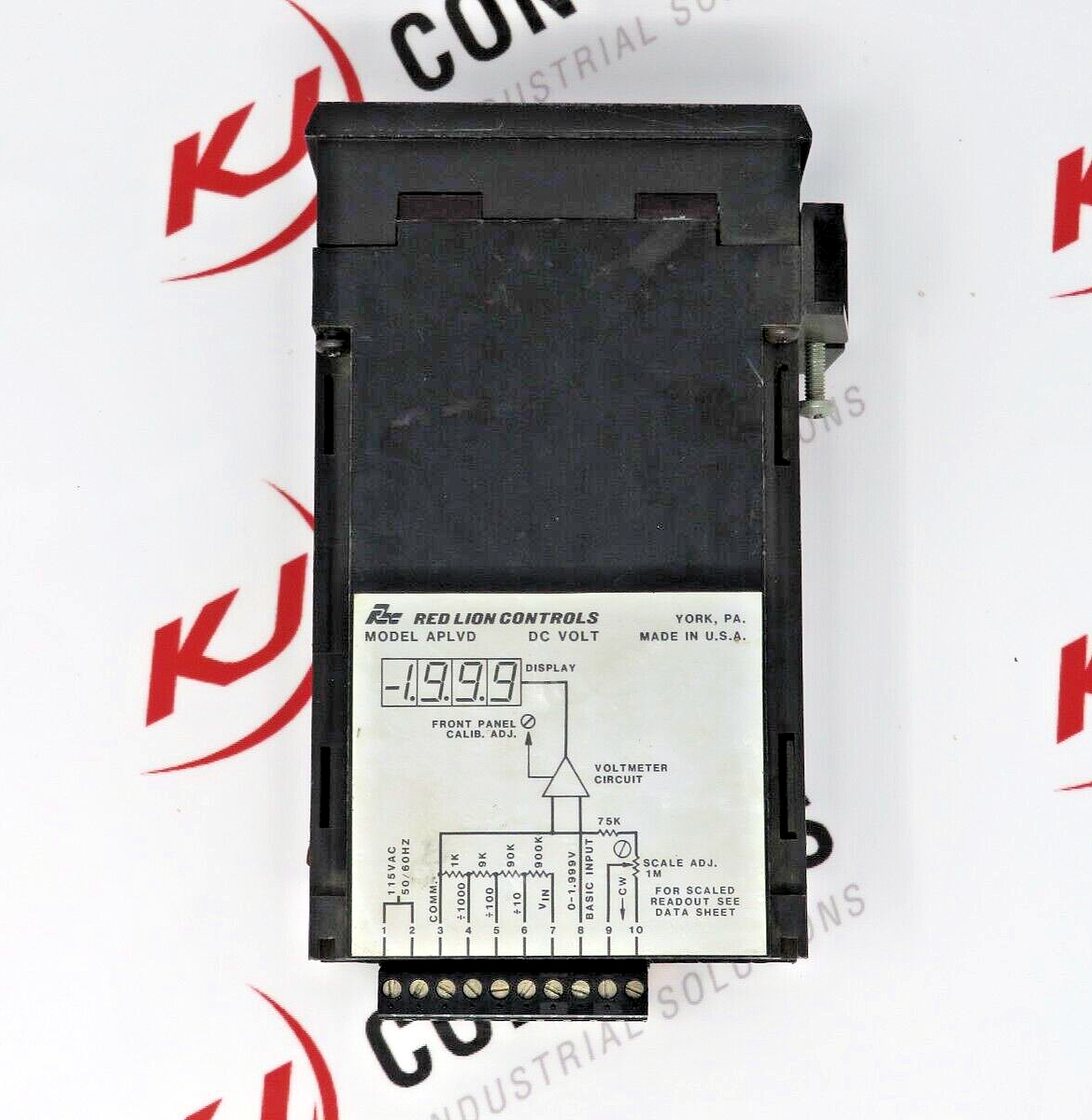 Red Lion Controls APLVD400 DC Digital Panel Meter 3.5 Inch Digits 115VAC 50/60HZ