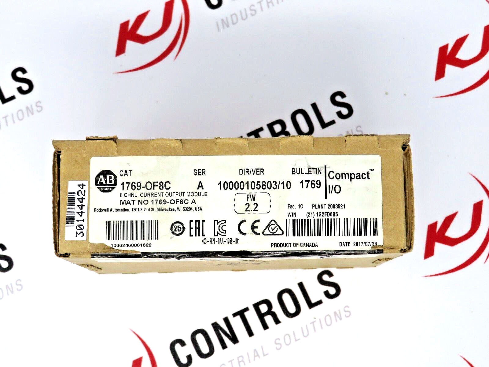 Allen-Bradley 1769-OF8C Compact I/O 8-Channel Current Output Module SER A