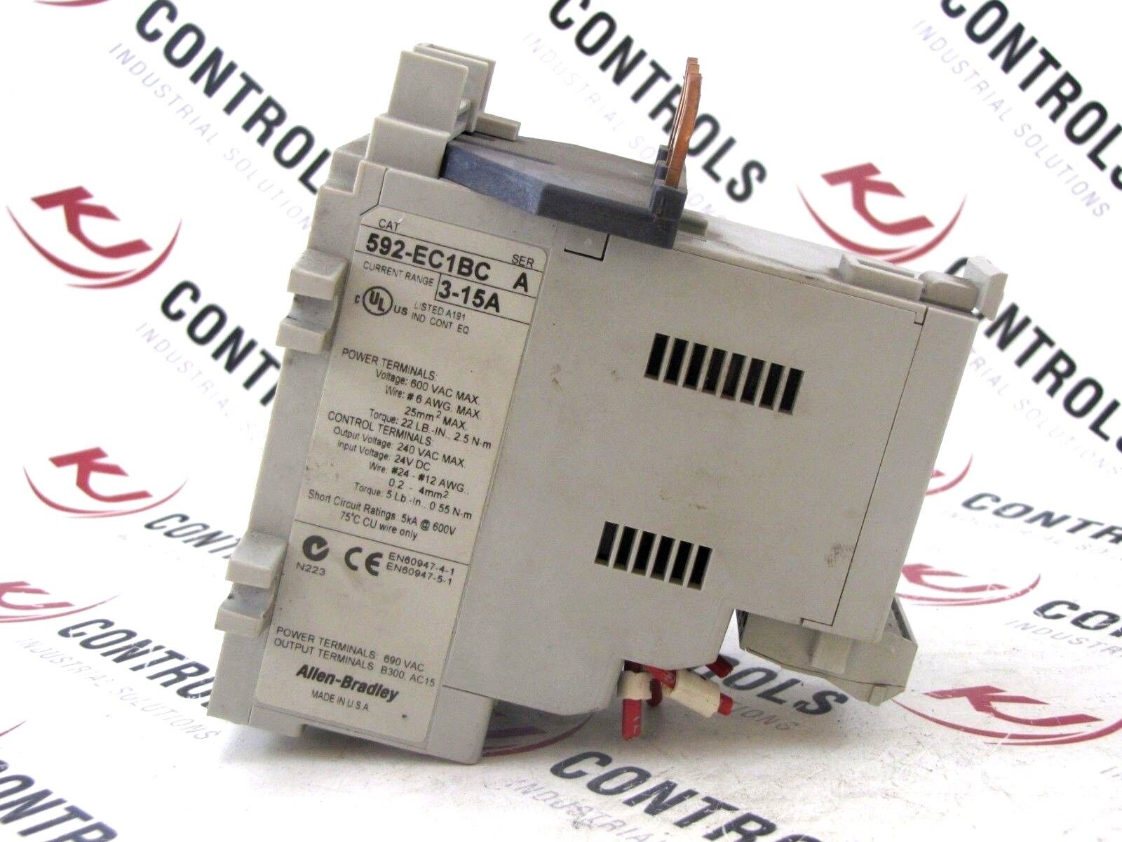 Allen-Bradley 592-EC1BC E3-Plus Electronic Overload Protection Relay 3-15A