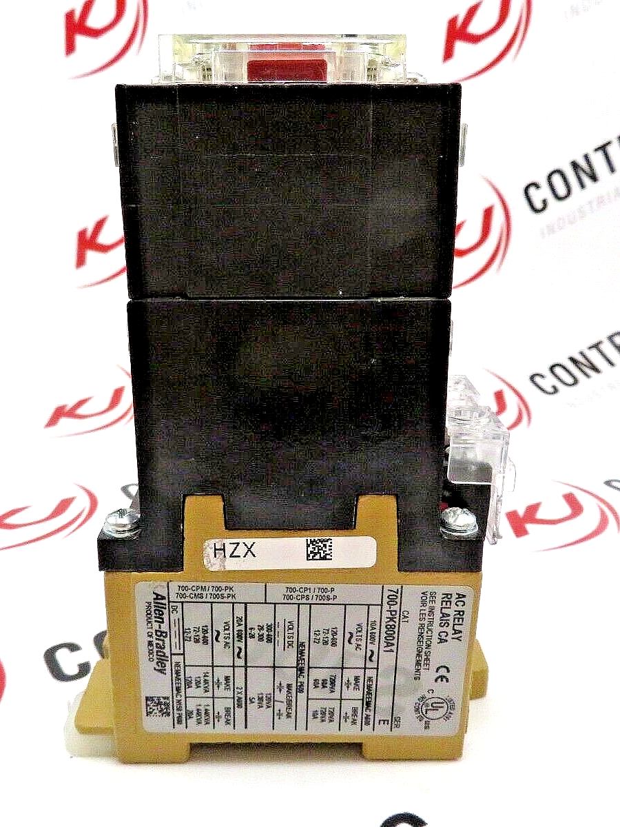 Allen-Bradley 700-PK800A1 NEMA Industrial Relay 8NO 115/120 VAC 60HZ