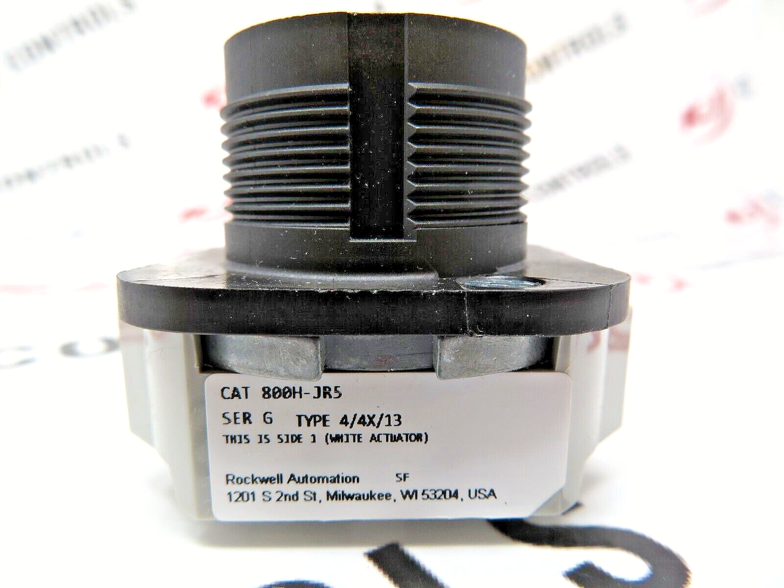 Allen-Bradley 800H-JR5 30MM Selector Switch STD. Knob W/White Insert 3-Position