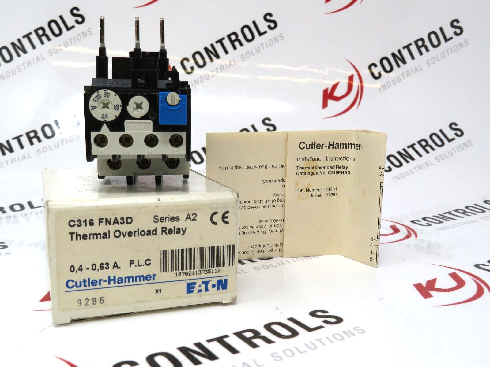 Eaton Cutler Hammer C316-FNA3D Thermal Overload Relay 3 Poles