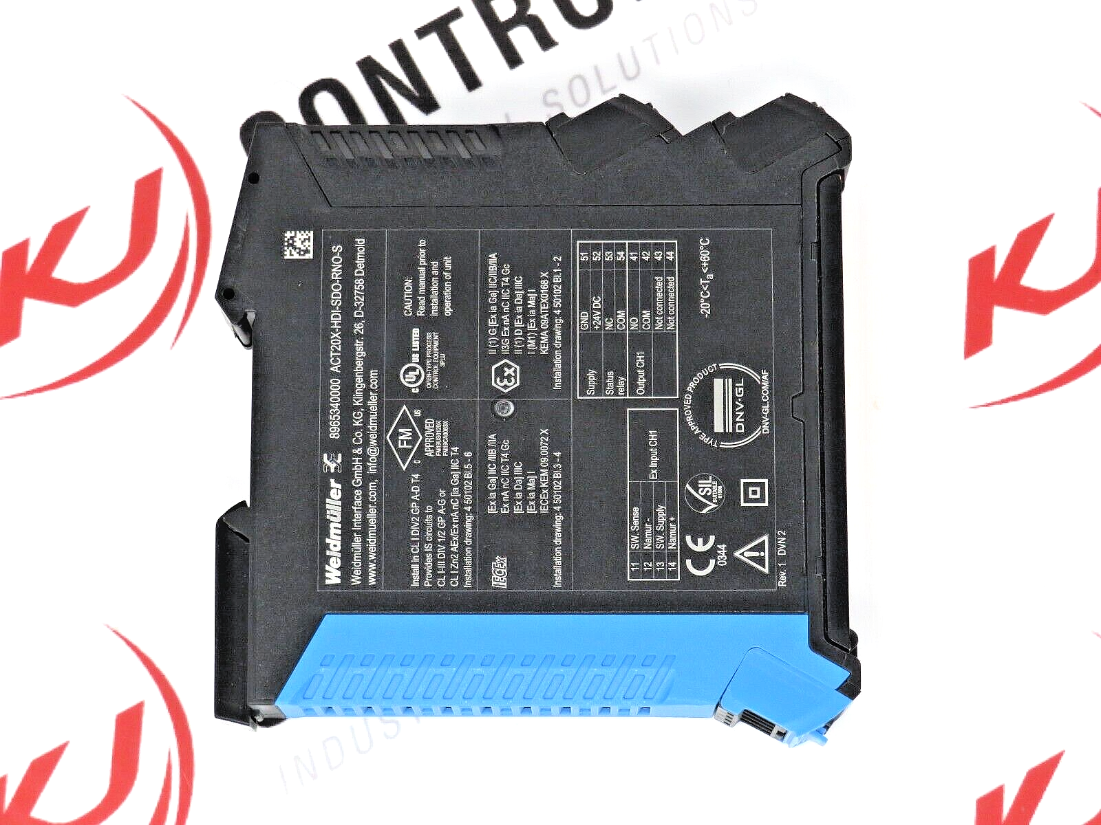 Weidmuller ACT20X-HDI-SDO-RNO-S 8965340000 1-CHNL. EX Signal Isolating Converter