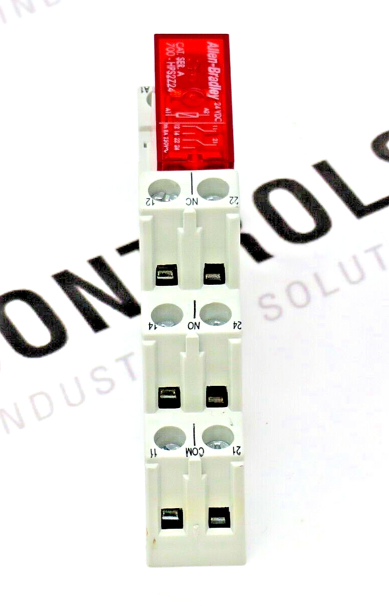 Allen-Bradley 700-HPS2Z24 Safety Relay 24DC With Base 700-HN123 10A 250VAC