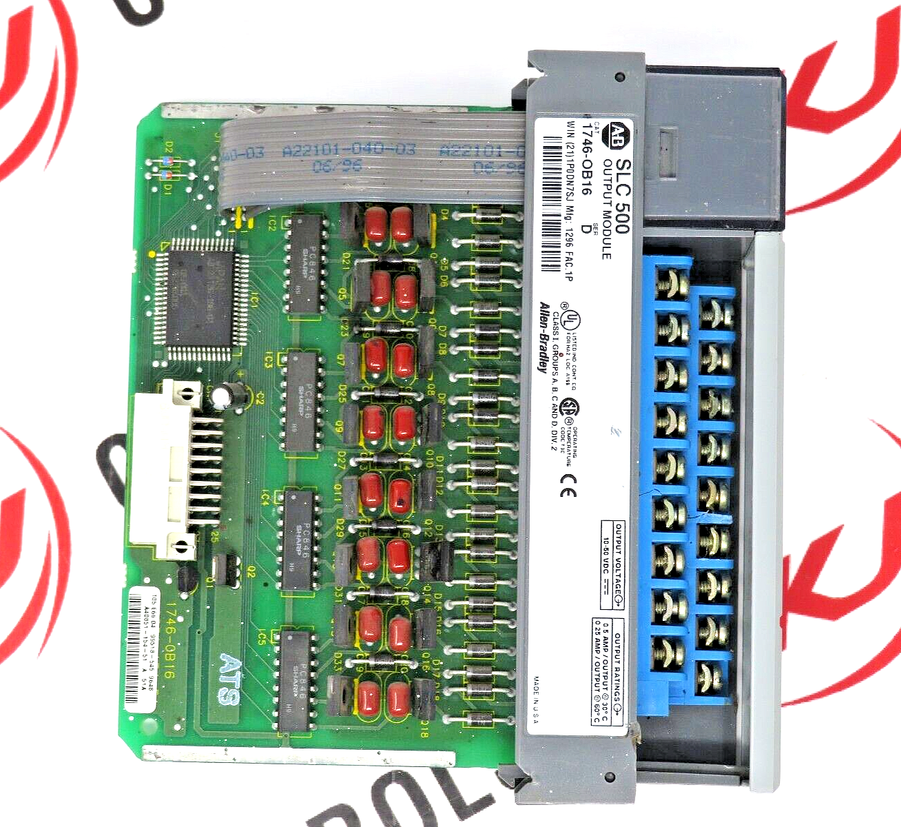 Allen-Bradley 1746-OB16 SLC 500 Discrete 16-24VDC Output Channel Module Series D