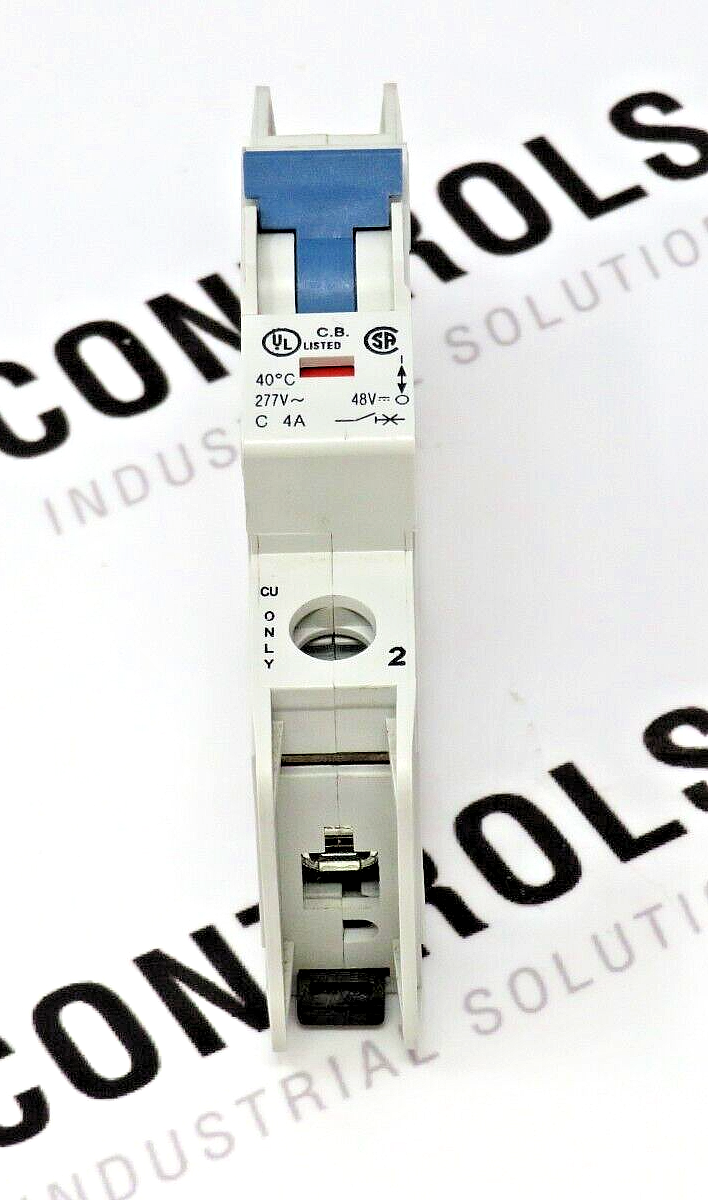 Allen-Bradley 1489-A1C040 Circuit Breaker 4A 1-Pole 277VAC 48VDC 50/60HZ DIN