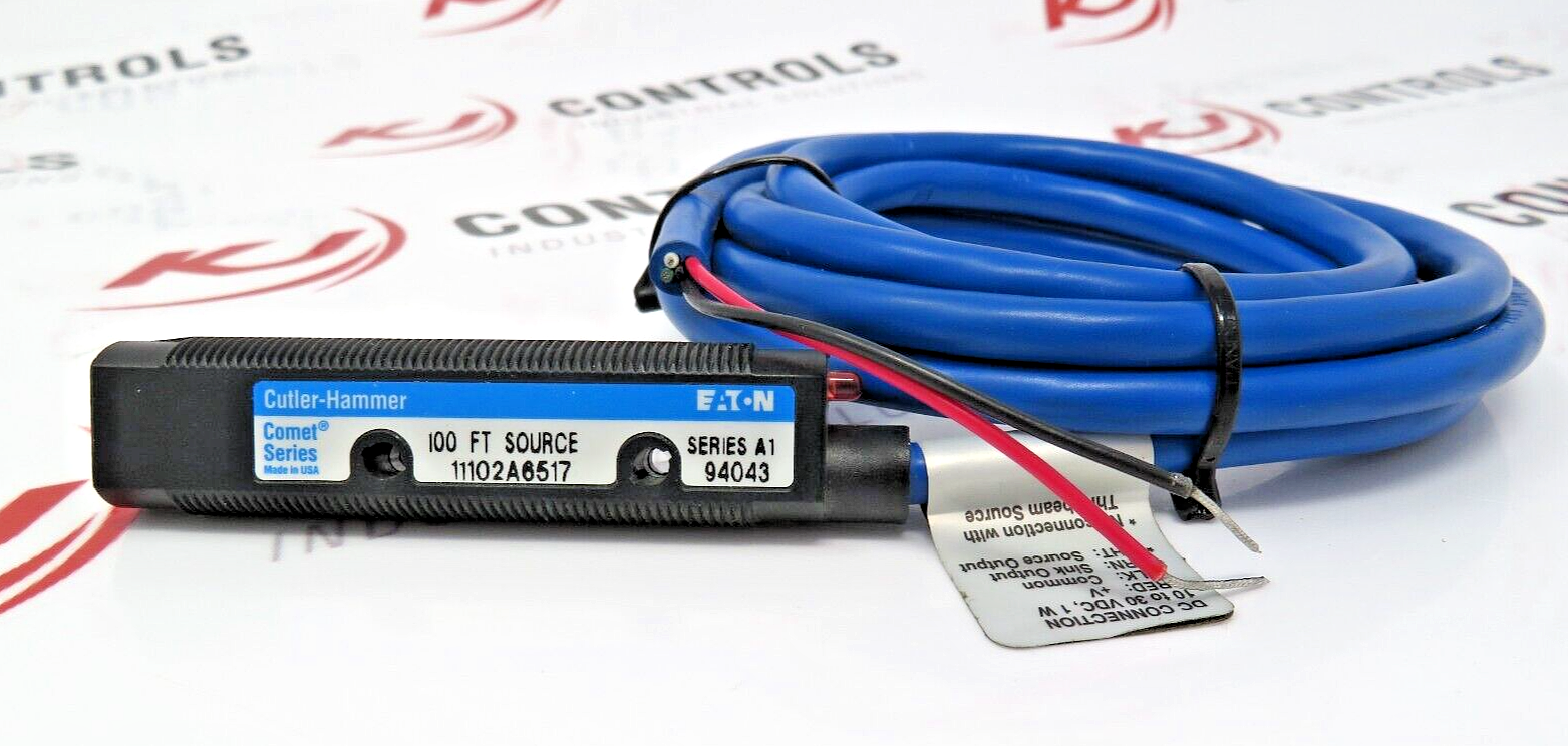 Eaton Cutler-Hammer 11102A-6517 Thru-Beam Photoelectric Sensor 10-30 VDC 4-Wire