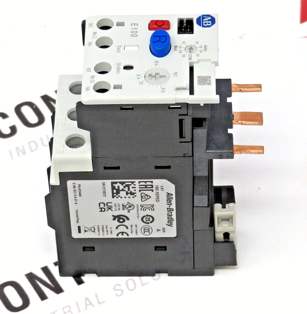 Allen-Bradley 193-1EFED Electronic Overload Relay 5.4-27.0A Class 10/15/20/30