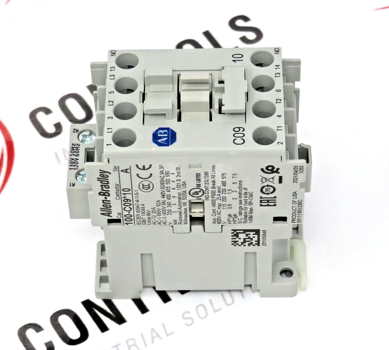 Allen-Bradley Contactor 100-C09D10 9AMP 3-Pole 110/120 50/60HZ Volt Coil 1/NO