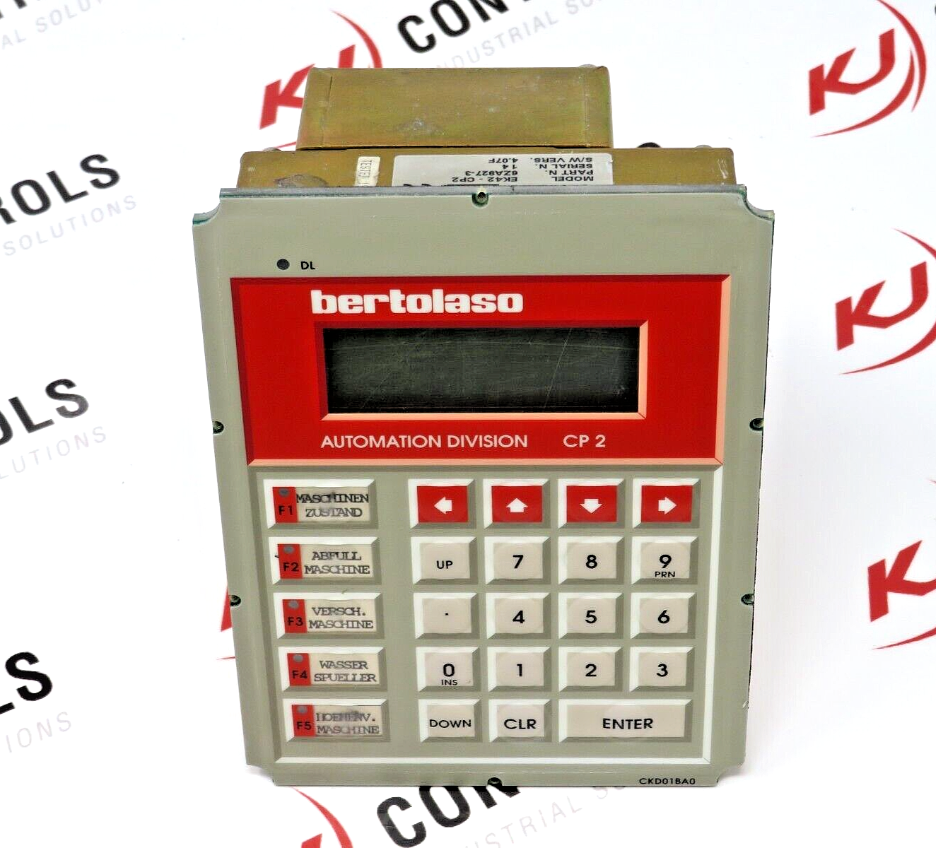 Uniop Bertolaso 6ZA927-3 EK42-CP2 Operator Panel with LCD Display Tactile Button