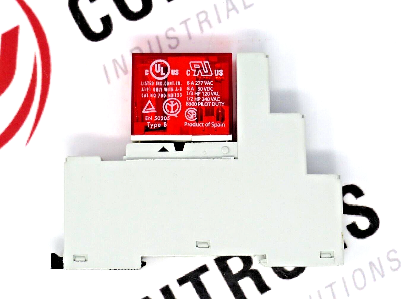 Allen-Bradley 700-HPS2Z24 Safety Relay 24DC With Base 700-HN123 10A 250VAC