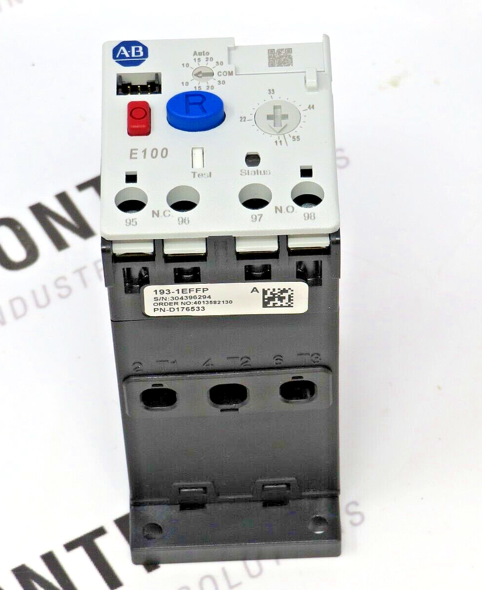 Allen-Bradley 193-1EFFP Electronic Overload Relay 11-55A Trip Class 10/15/20/30