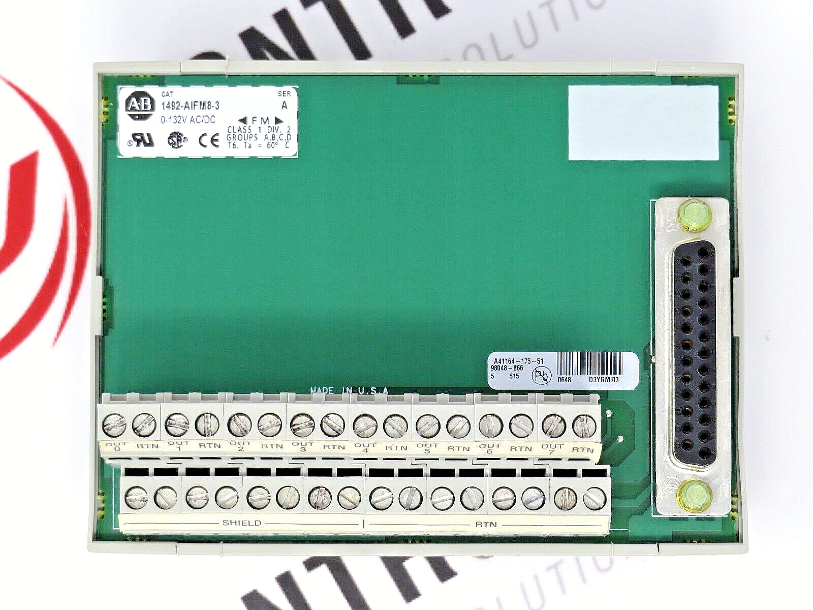 Allen-Bradley 1492-AIFM8-3 Analog Interface Module With Fixed Terminal Block