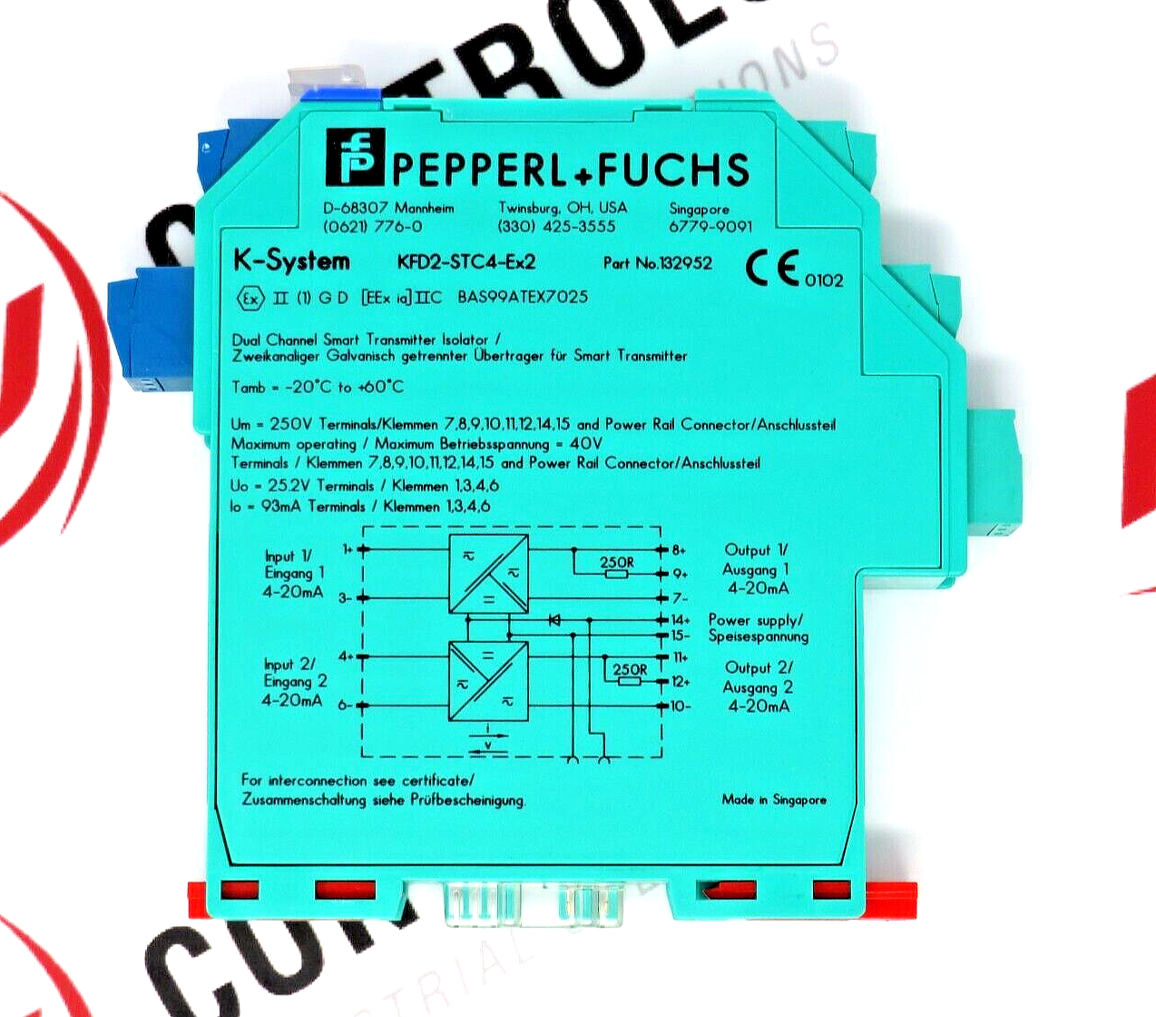 PEPPERL + FUCHS 132952 KFD2-STC4-EX2 Dual Channel Smart Transmitter Isolator