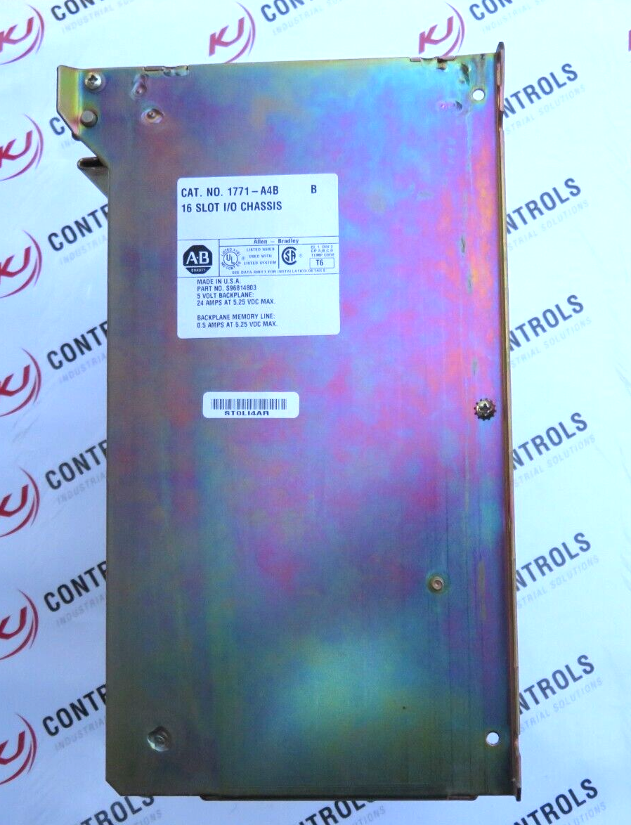 Allen-Bradley 1771-A4B 16-Slot I/O Chassis 5VDC 24A PLC Rack