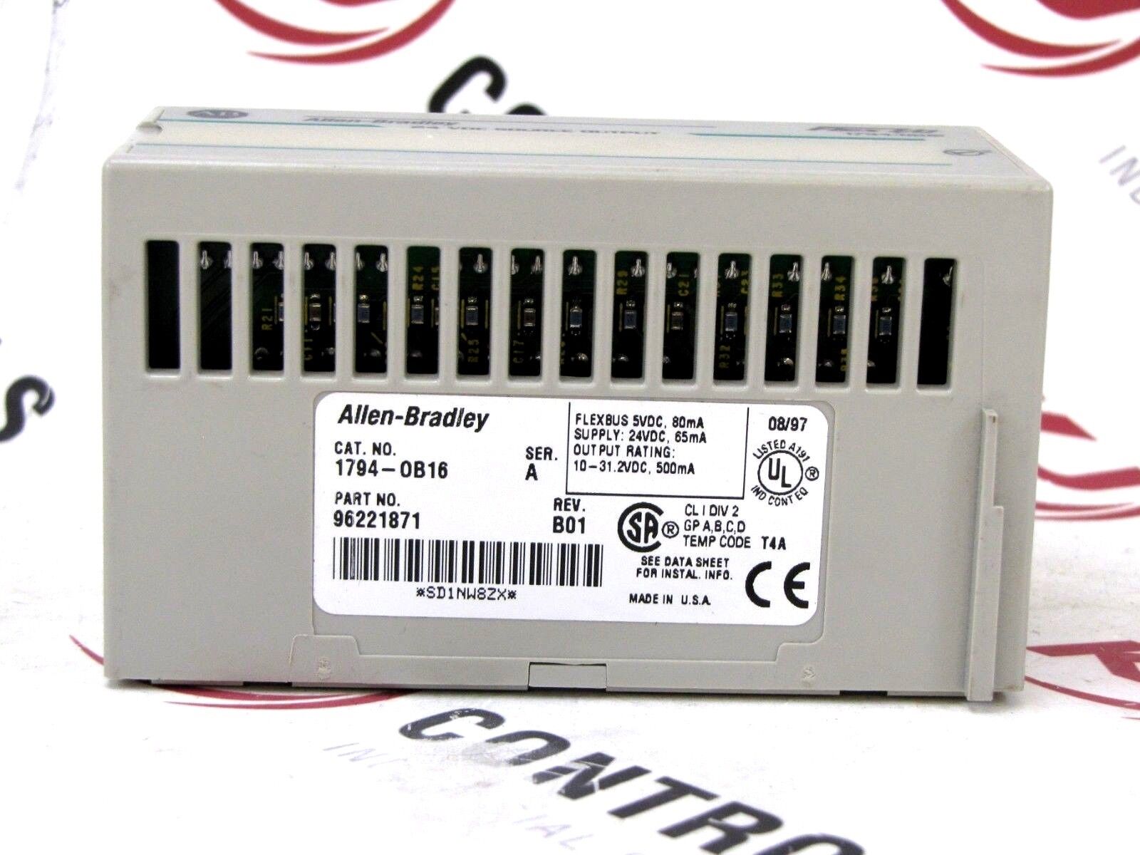 Allen-Bradley 1794-OB16 Flex I/O Sourcing Output Module 8A 24VDC