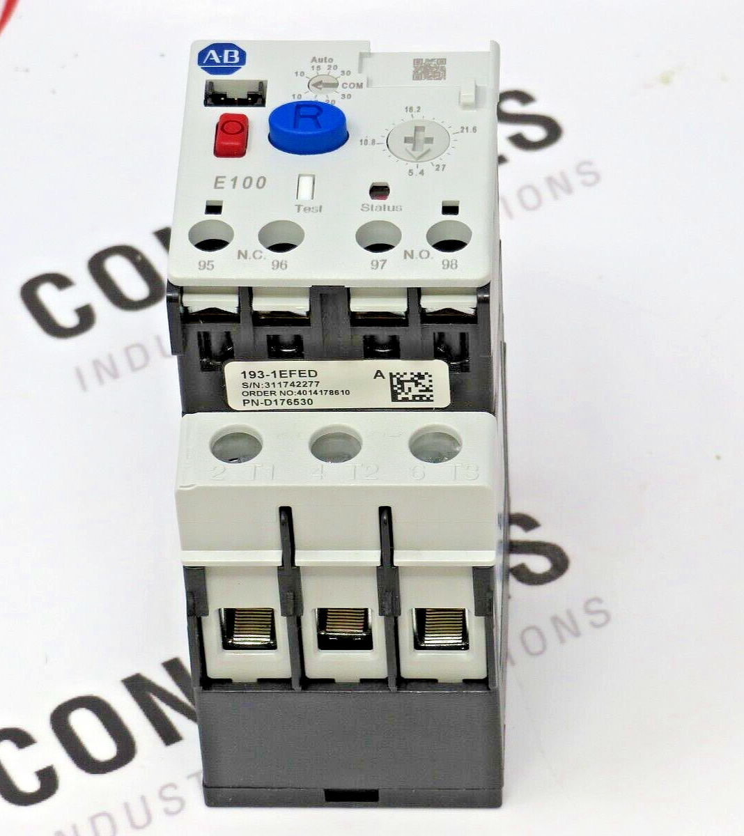 Allen-Bradley 193-1EFED Electronic Overload Relay 5.4-27.0A Class 10/15/20/30