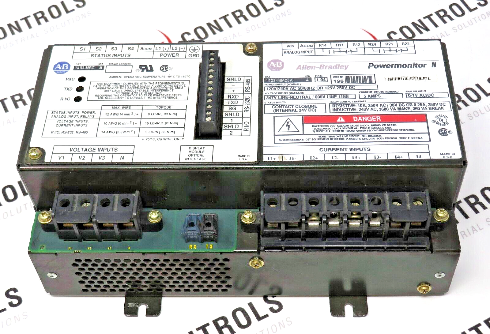 Allen-Bradley 1403-MM05A Display Module / 1403-NSC Communication Module