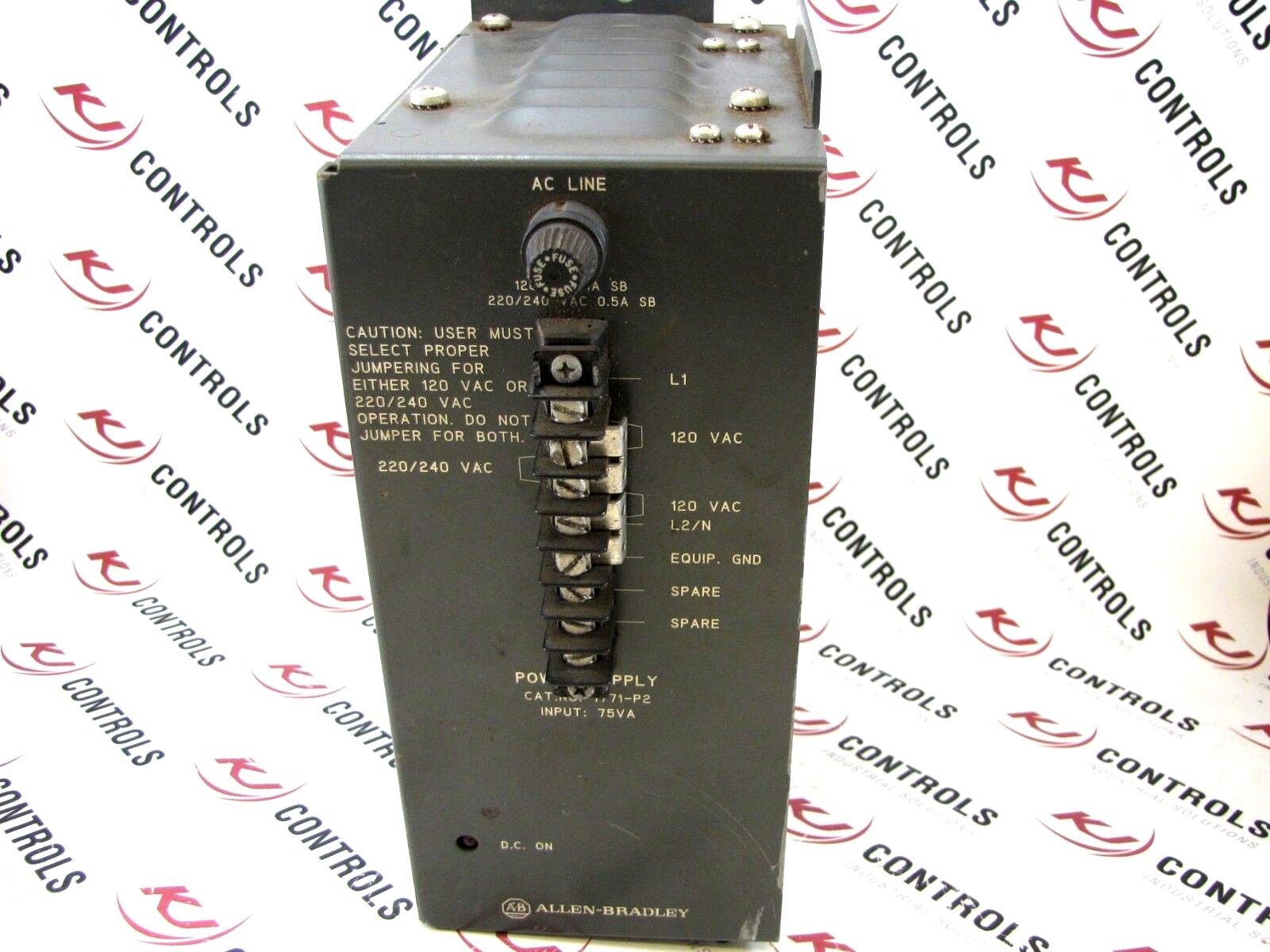 Allen-Bradley 1771-P2 Power Supply 1/0.5 AMP 120/220 VAC 50/60 HZ