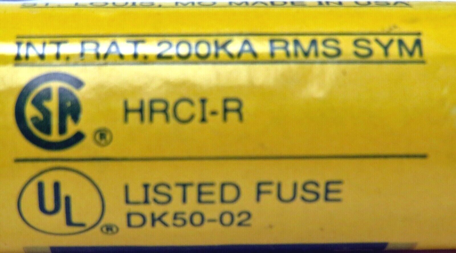Cooper Bussmann LPS-RK-1-1/4 Fuse Class-RK1 Time Delay 1-1/4A 600V *Lot of 2*