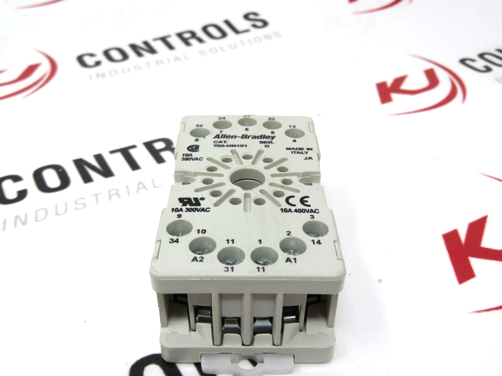 Allen-Bradley 700-HN101 Socket 11Pin 10A 300/400VAC Tube Base Screw Terminal