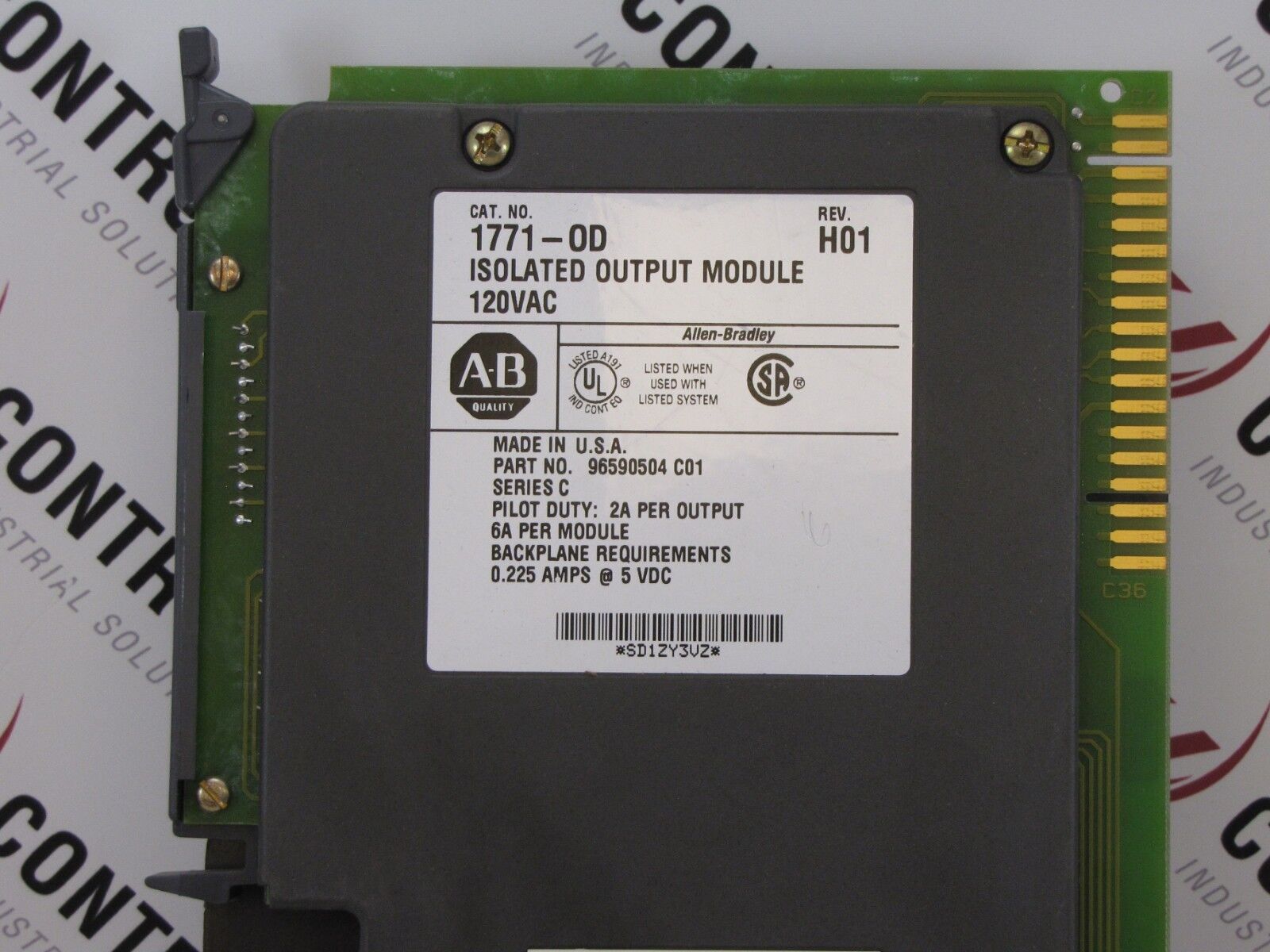 Allen-Bradley 1771-OD Output Module 120VAC Isolated PLC-5 225MA 5VDC