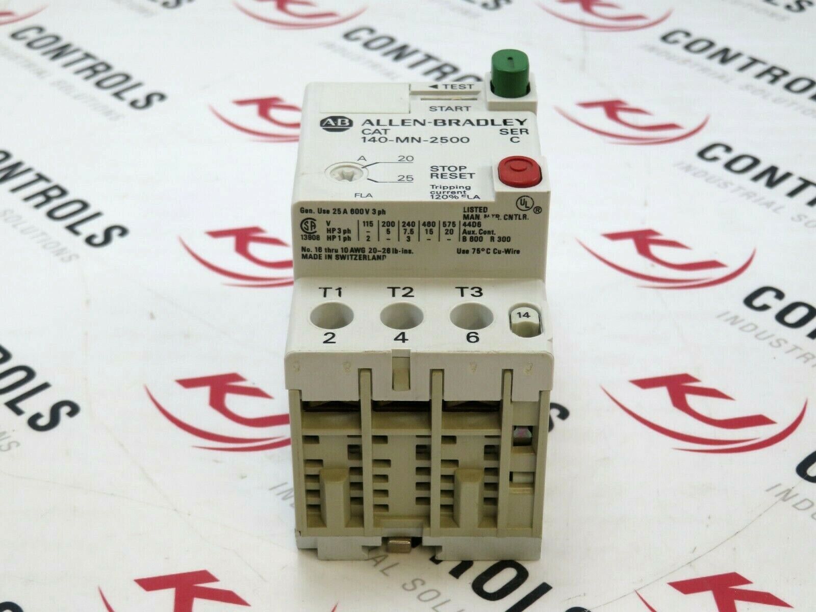 Allen-Bradley 140-MN-2500 Manual Motor Protector 20-25A