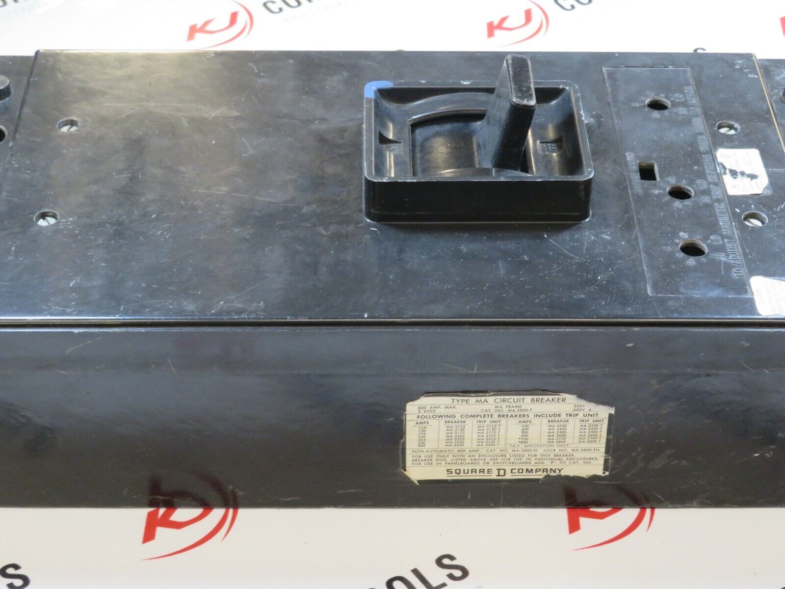 Schneider Square D MA-3800-F Circuit Breaker 800A 3-Pole 600VAC 250VDC