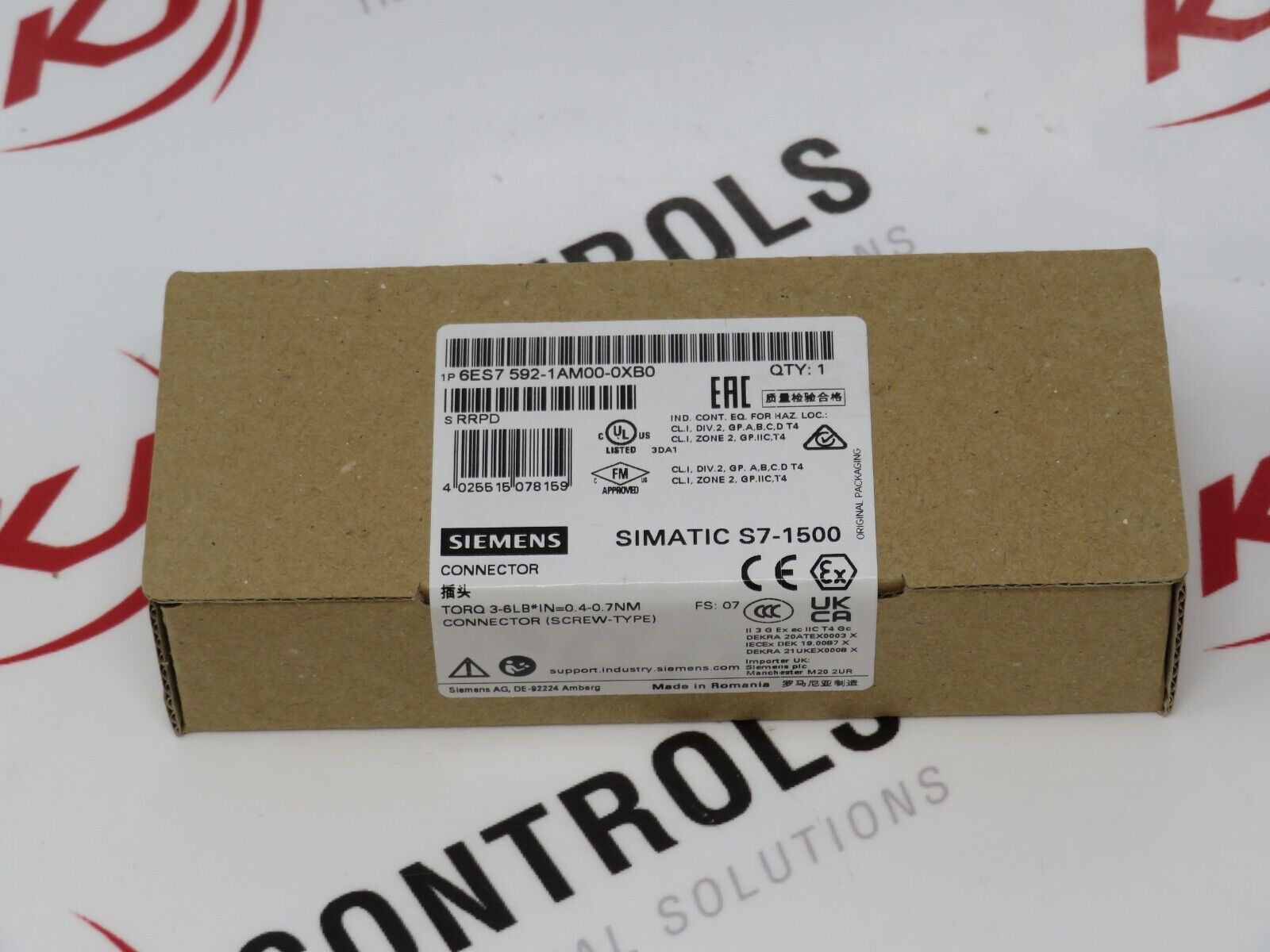 Siemens 6ES7592-1AM00-0XB0 Simatic S7-1500 40 Pole Front Connector