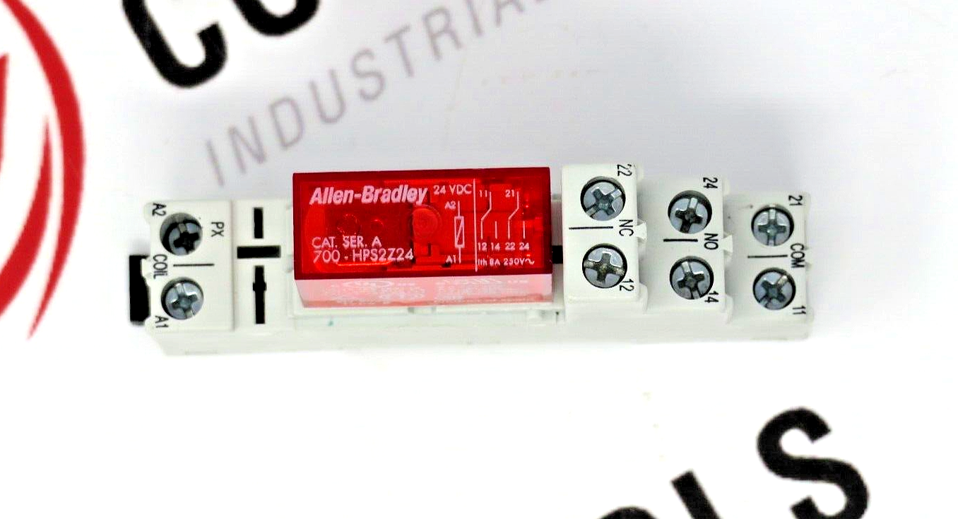 Allen-Bradley 700-HPS2Z24 Safety Relay 24DC With Base 700-HN123 10A 250VAC