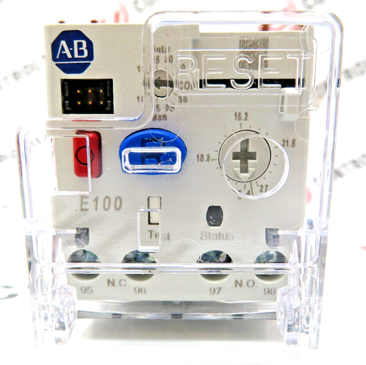 Allen-Bradley 592-1EFEC E100 Overload Relay 5.4-27A Trip Class 10/15/20/30 SER.A