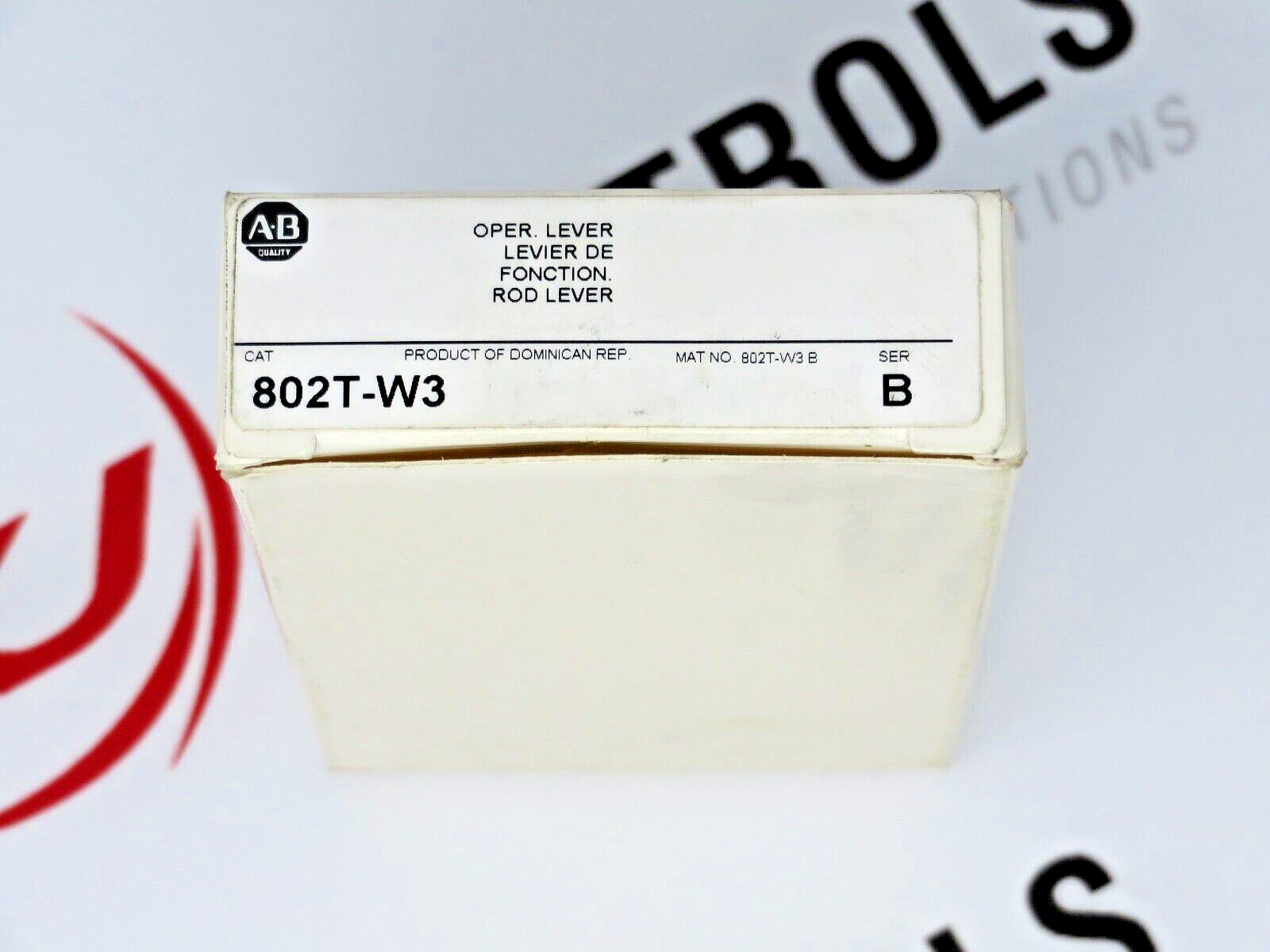 Allen-Bradley 802T-W3 Limit Switch Operating Lever Stainless Steel Rod 5 Inches