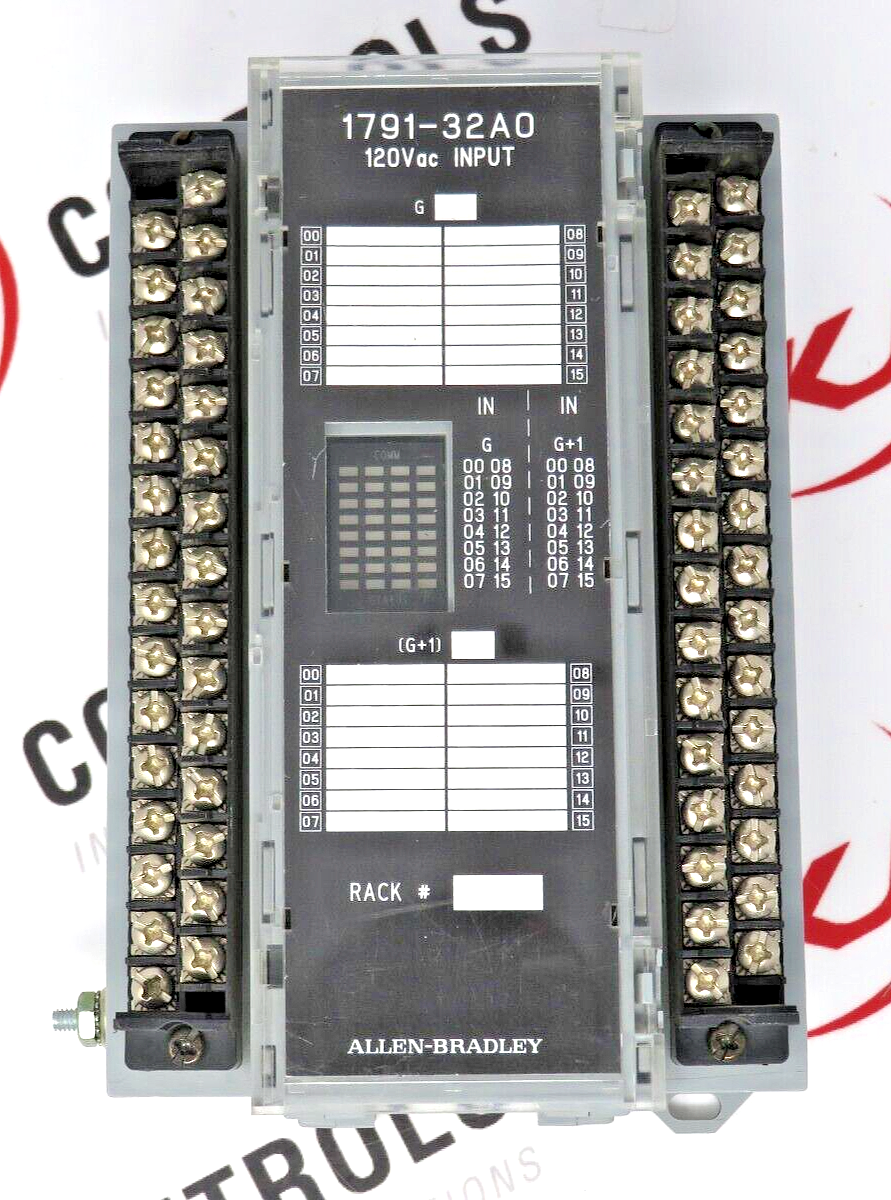 Allen Bradley 1791-32A0 32-Point (32 Input) 120 VAC PLC Block I/O Module