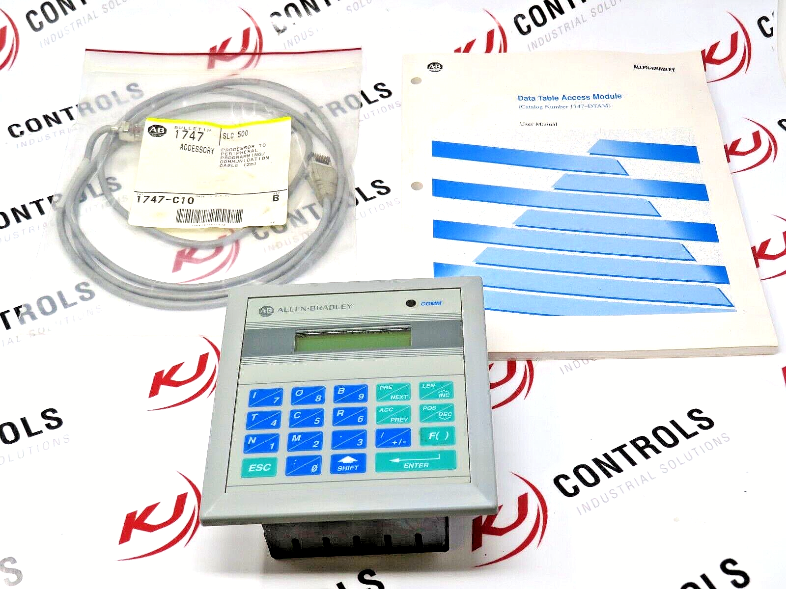 Allen-Bradley SLC 500 1747-DTAM Data Table Access Module With 1747-C10 Cable
