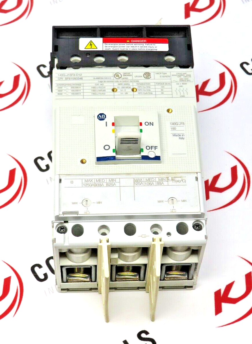 Allen-Bradley 140G-J15F3-D12 125A Molded Case Circuit Breaker 150kA @ 480V